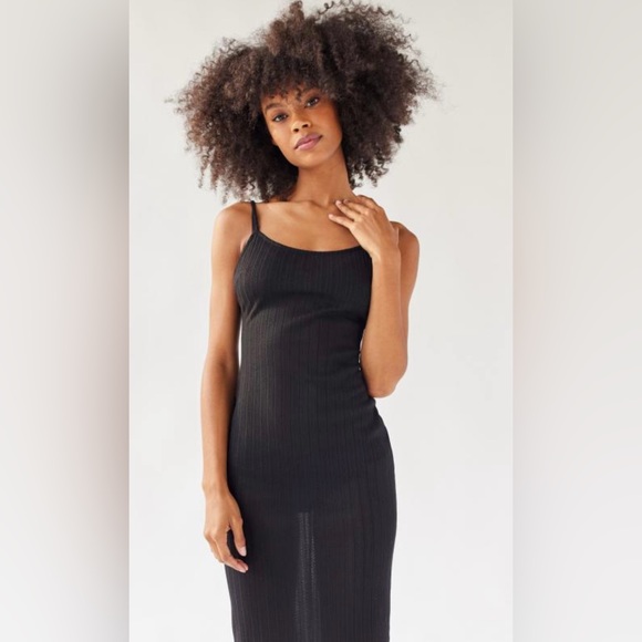 Urban Outfitters Dresses & Skirts - Urban Outfitters Alondra Sheer Black Midi Dress